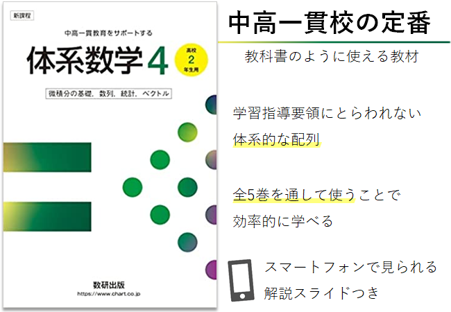 体系数学シリーズ「新課程 中高一貫教育をサポートする体系数学4」を刊行 数研出版｜KKS Web:教育家庭新聞ニュース｜教育家庭新聞社